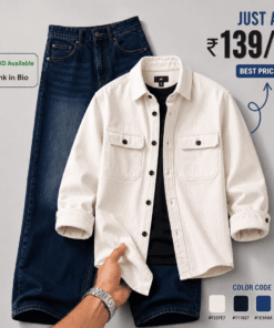Premium Men’s Casual Shirt & Denim Jeans Combo